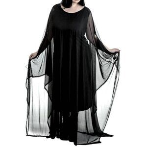 Killstar Mystic Hannah Hell Mesh Maxi Dres